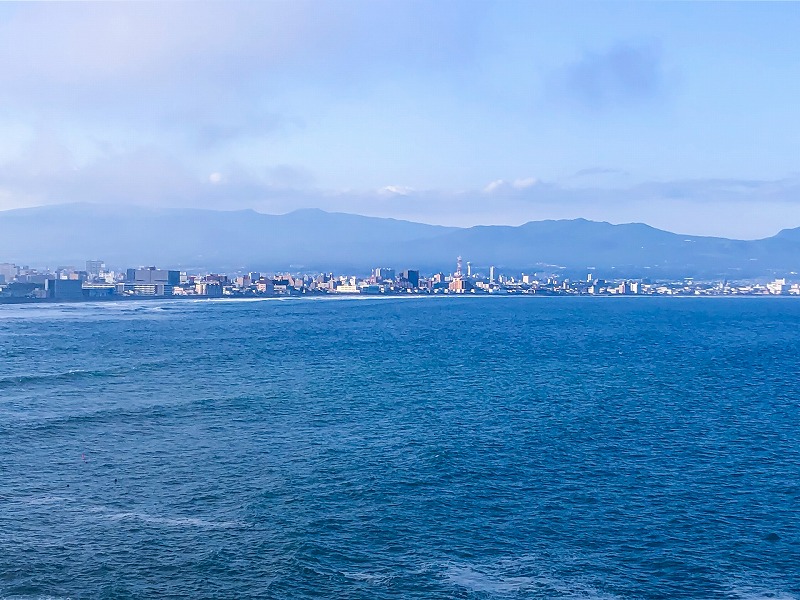 大分県で海洋散骨の様子
