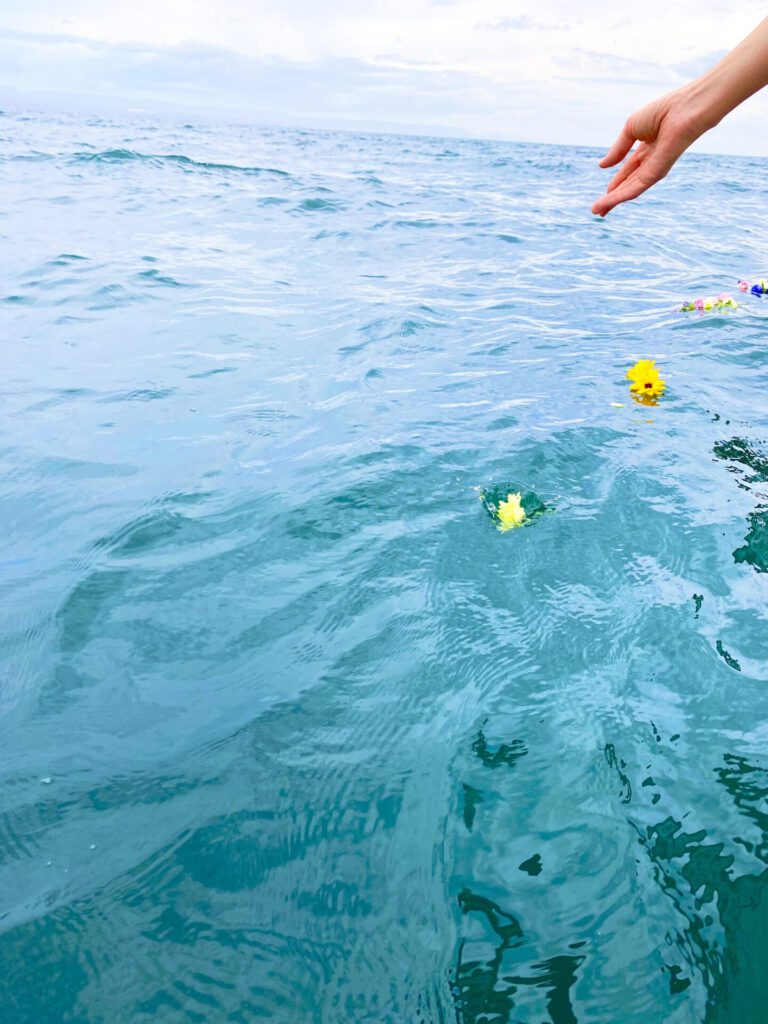 別府湾海洋散骨