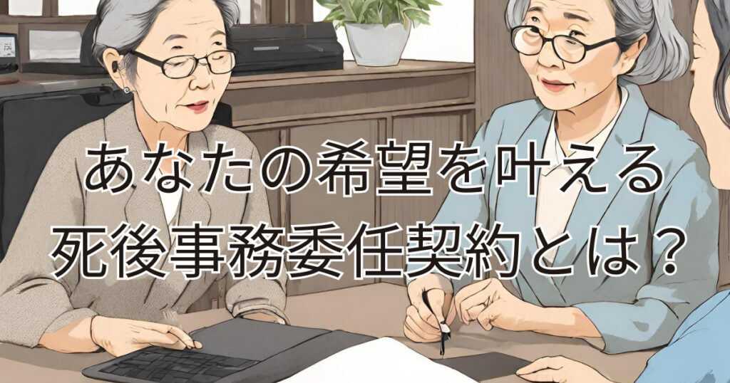 大分であなたの希望を叶える死後事務委任契約